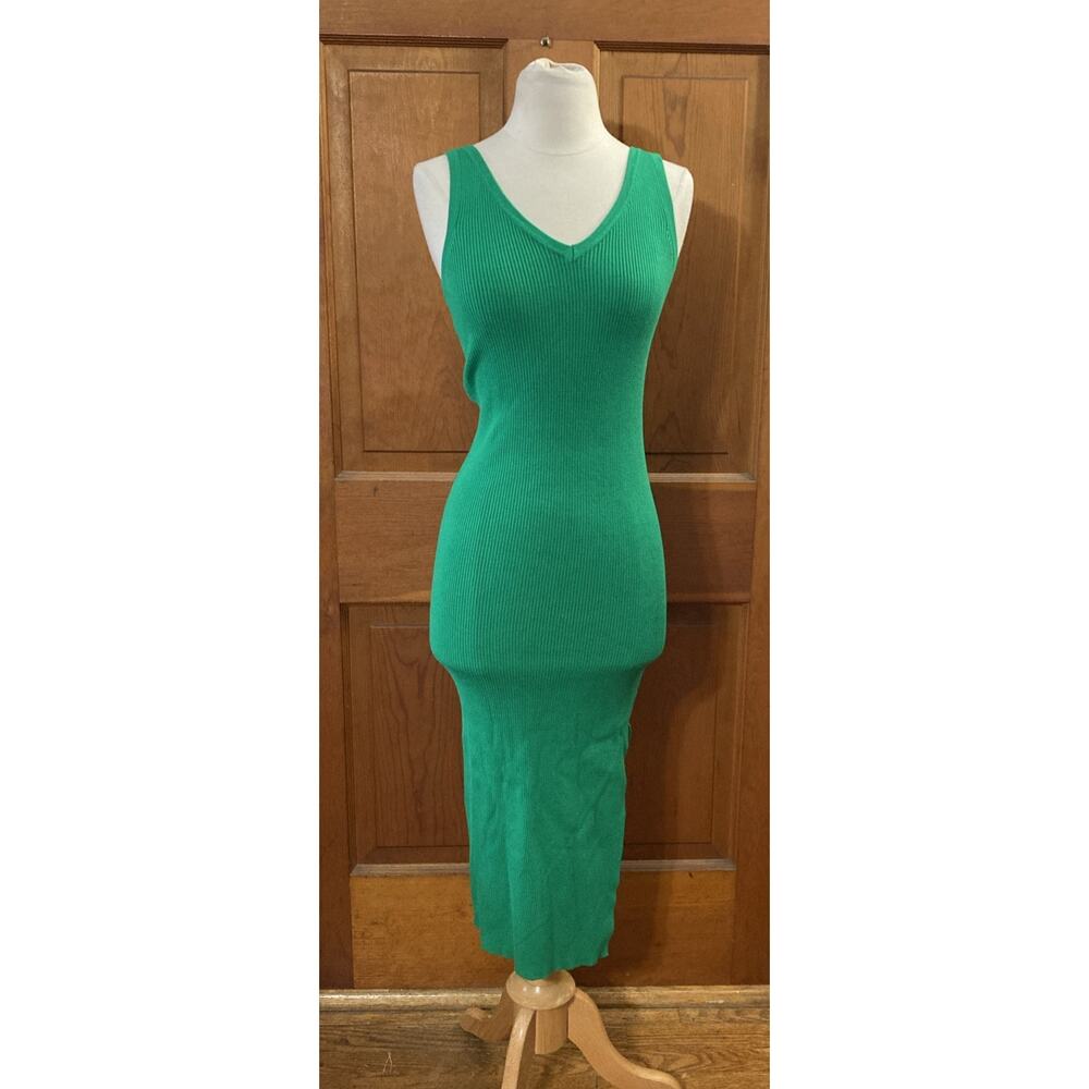 House of‎ Harlow 1960 Midi Dress Sz XS New Green Tank Resort Beach Saint Patrick - Picture 2 of 8